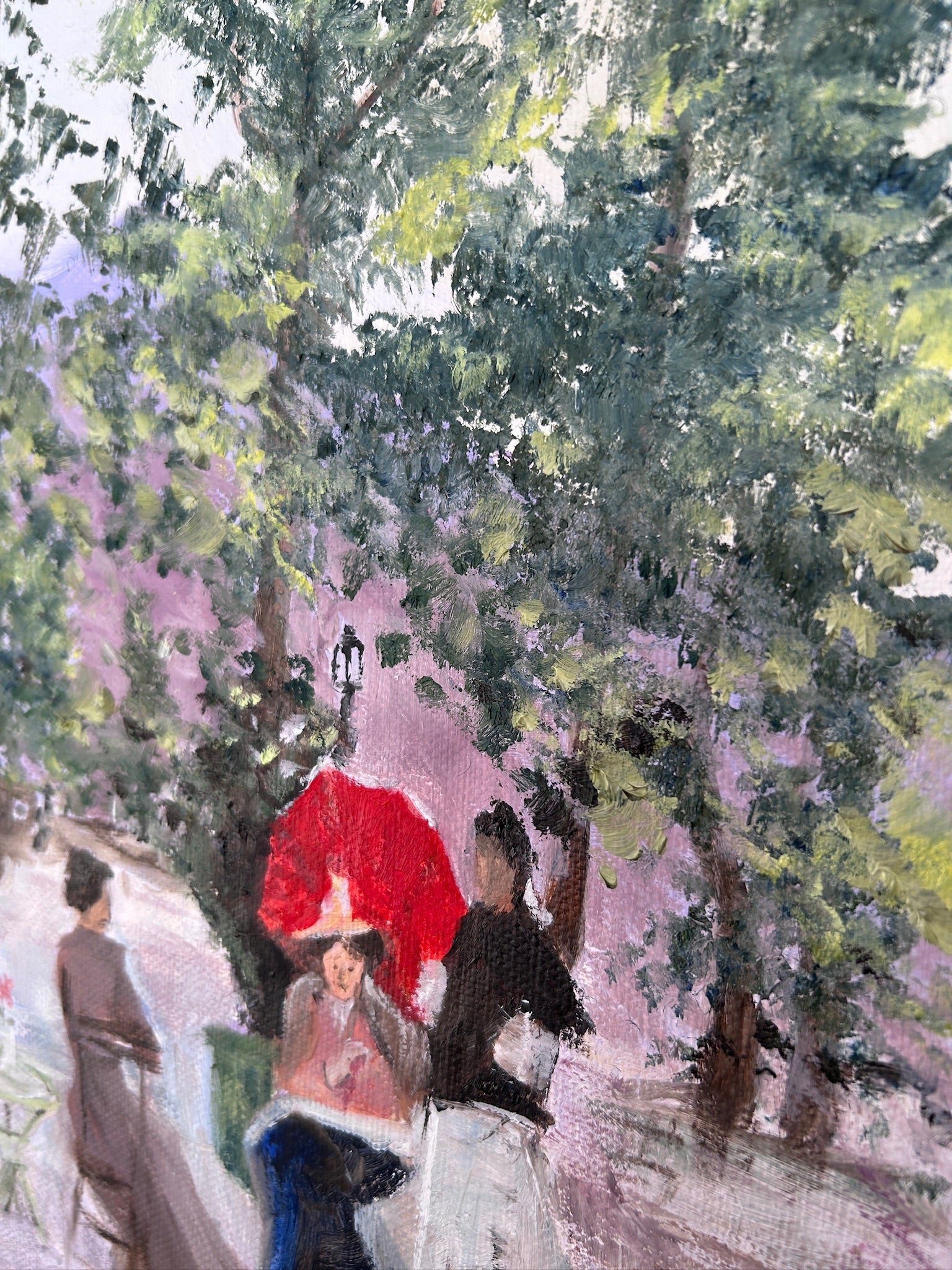 Hand-Painted Replica: Konstantin Korovin – Paris Café, 10x12 Canvas