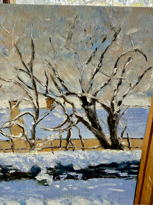 Hand-Painted Replica: Claude Monet – The Magpie, 16x12 Canvas