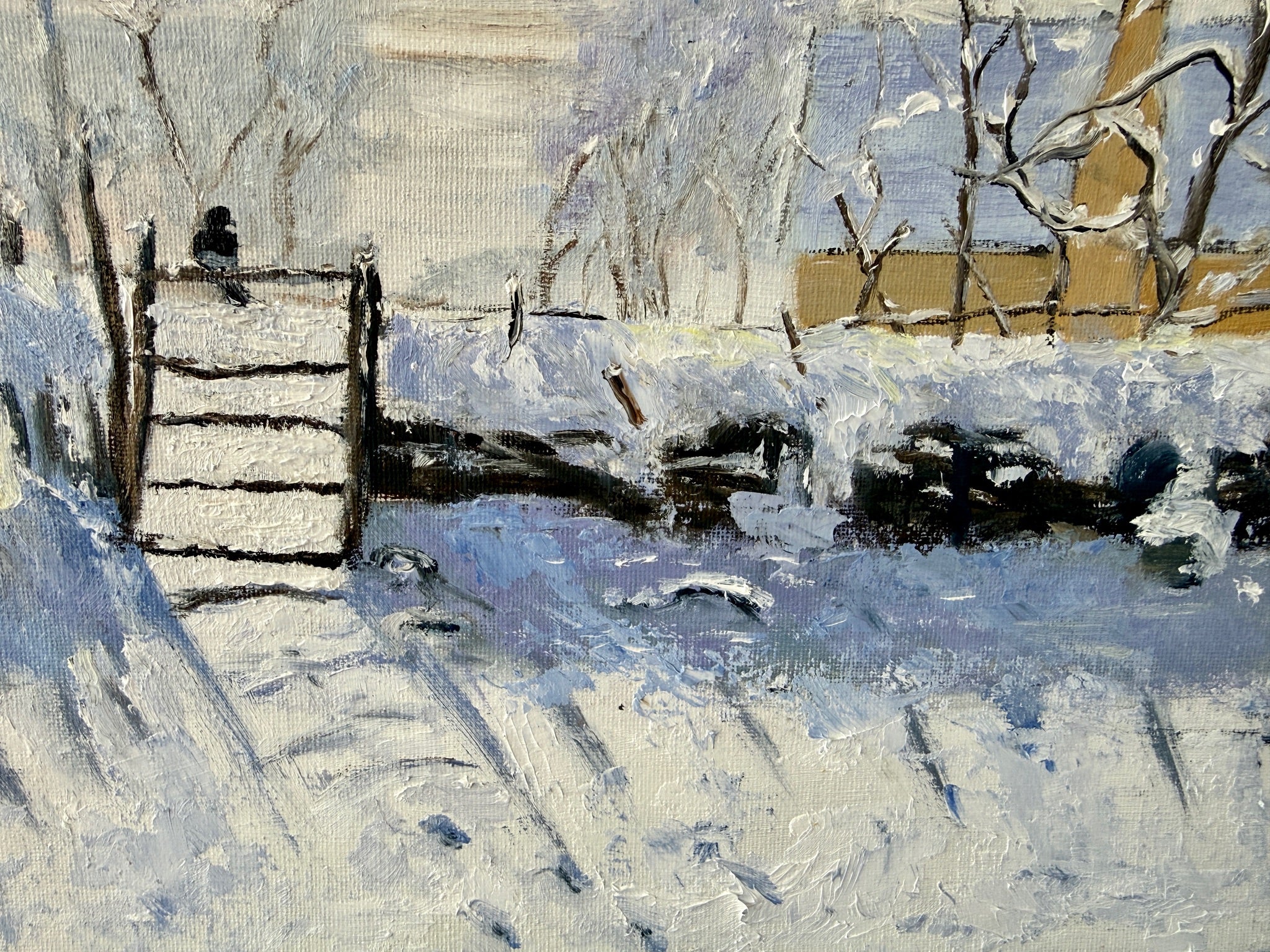 Hand-Painted Replica: Claude Monet – The Magpie, 16x12 Canvas