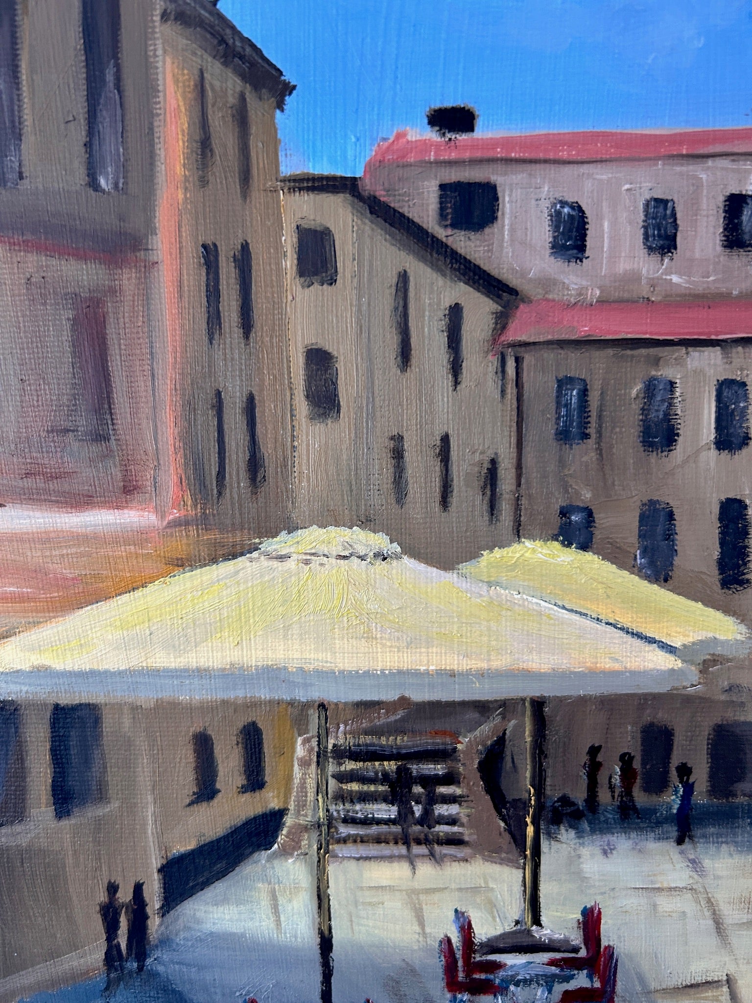 Italy  Venice Cityscape Oil Painting: Santa Maria Dei Miracoli piazza  (12"x16")