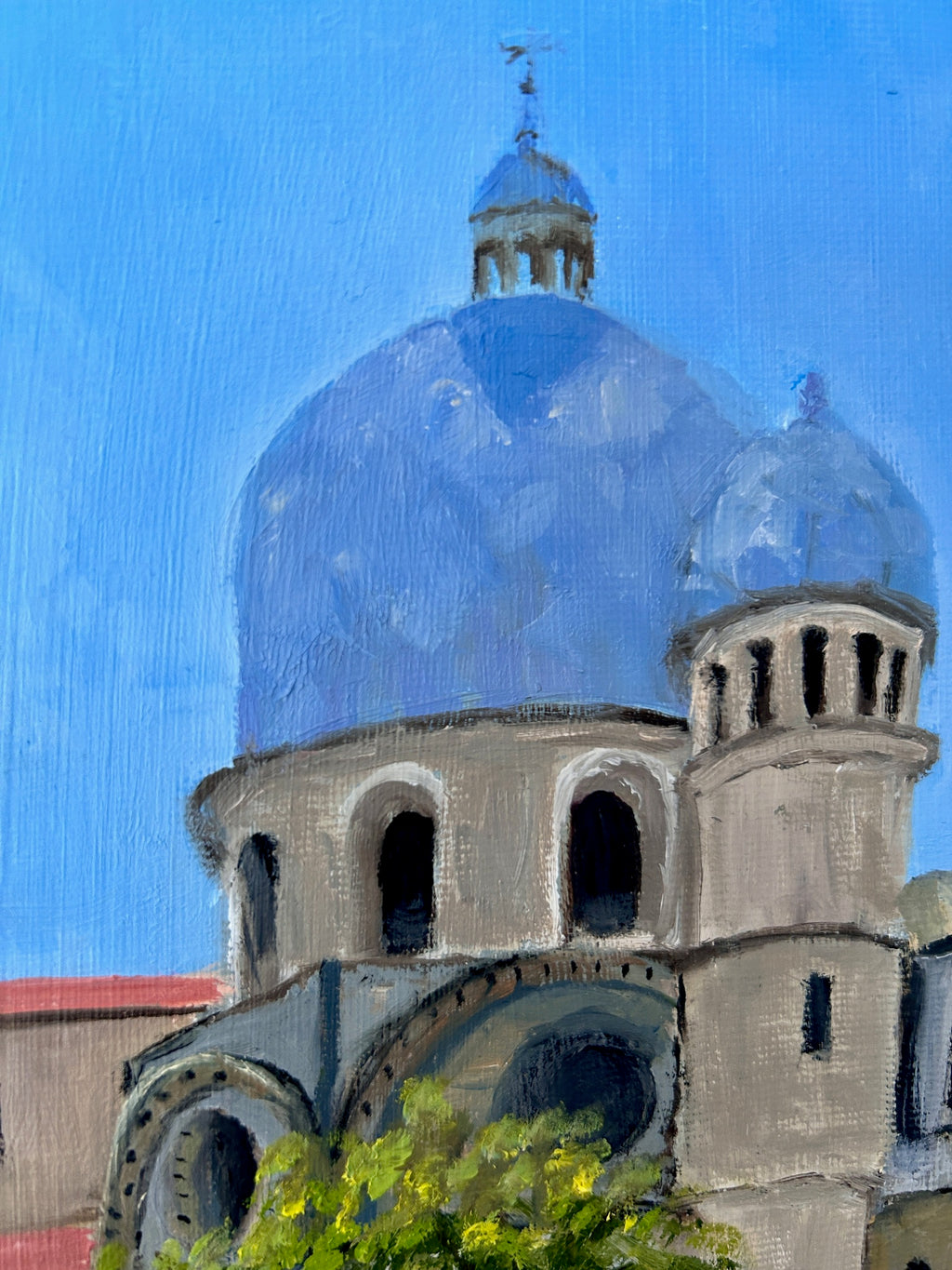 Italy  Venice Cityscape Oil Painting: Santa Maria Dei Miracoli piazza  (12"x16")