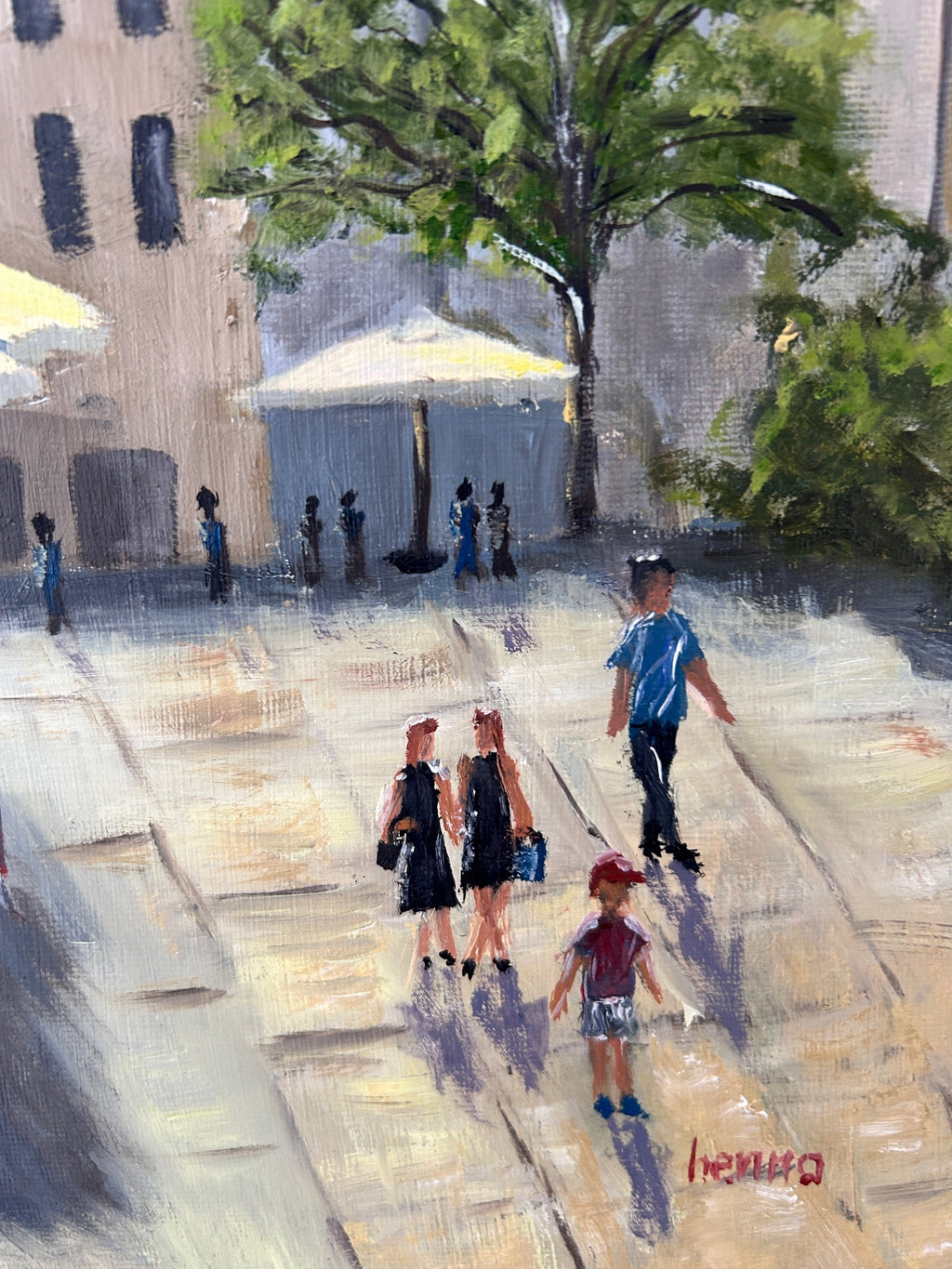 Italy  Venice Cityscape Oil Painting: Santa Maria Dei Miracoli piazza  (12"x16")