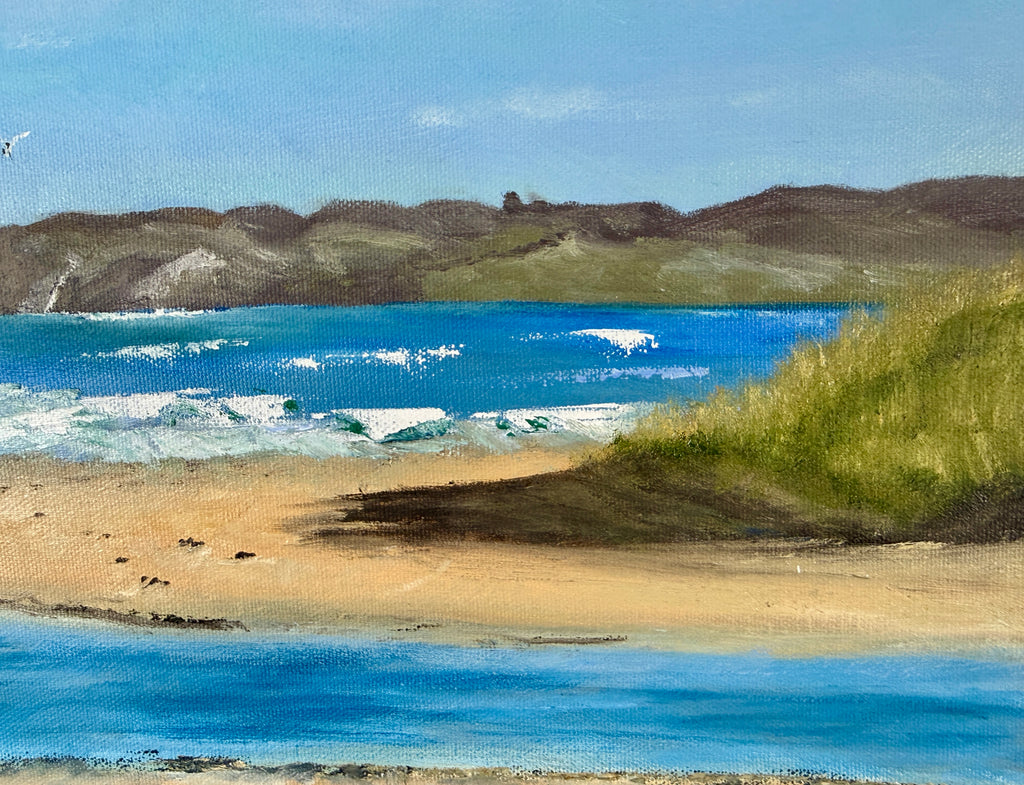 Original Seascape Painting -  Drumnatinny Beach & Horn Head 14x18