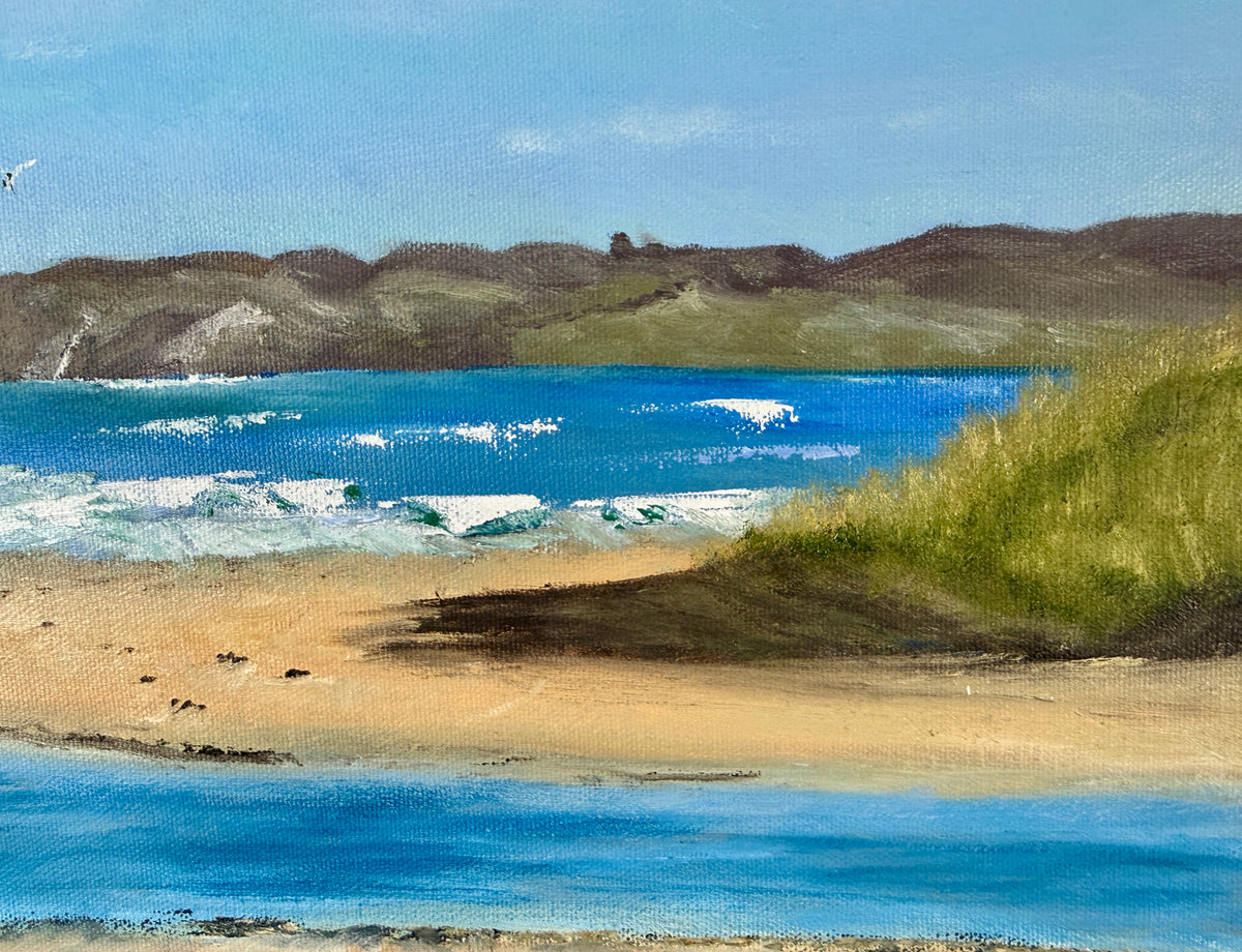 Original Seascape Painting -  Drumnatinny Beach & Horn Head 14x18