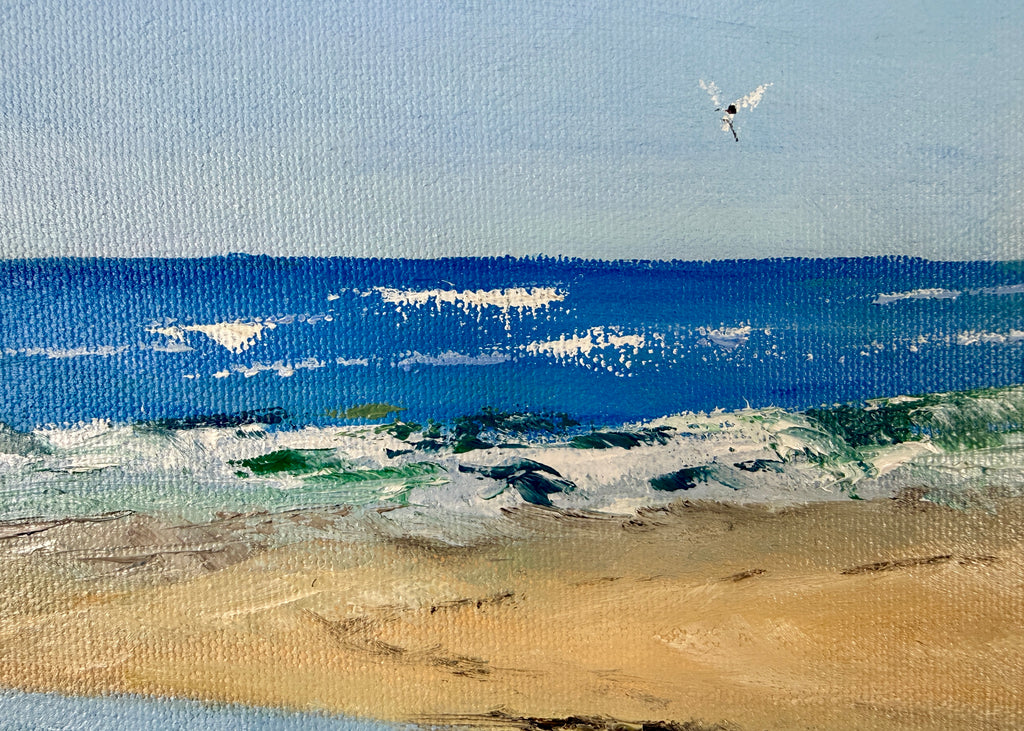 Original Seascape Painting -  Drumnatinny Beach & Horn Head 14x18