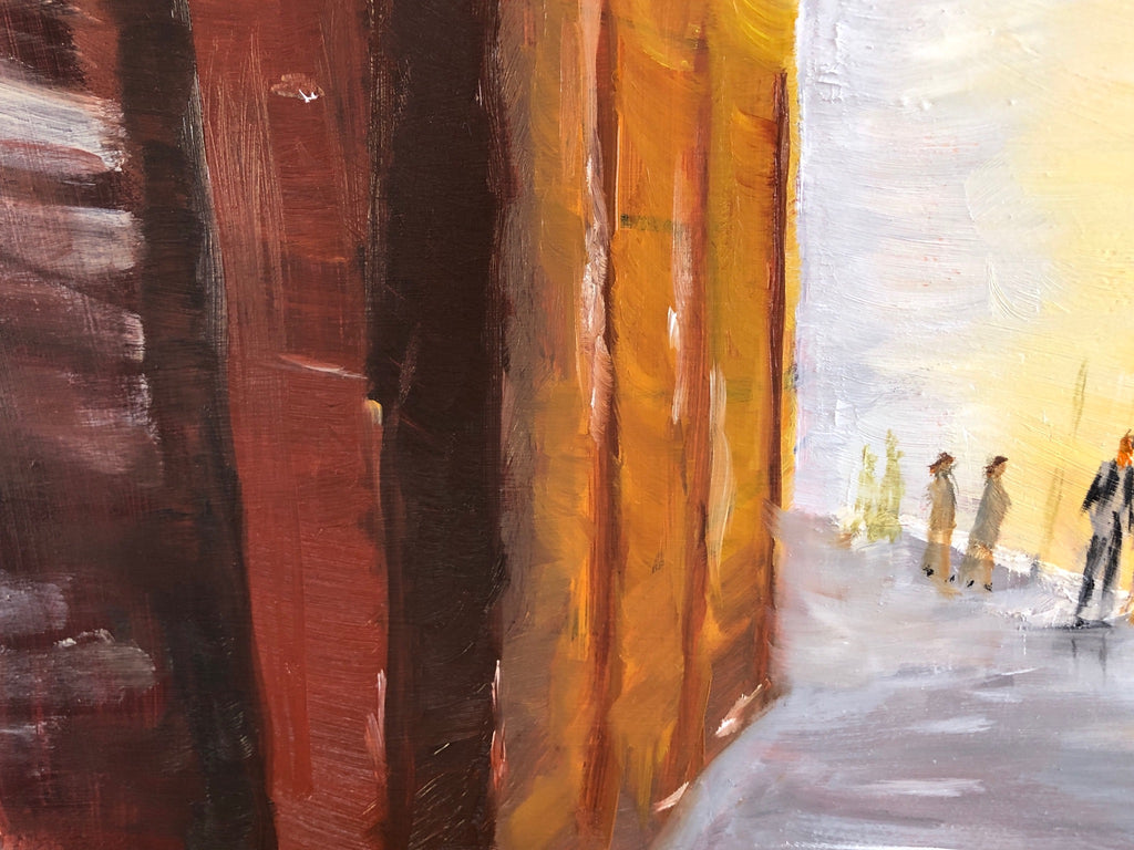 Original Oil Painting - Hand-Painted Italy Cityscape: Original Fine Art 20x16