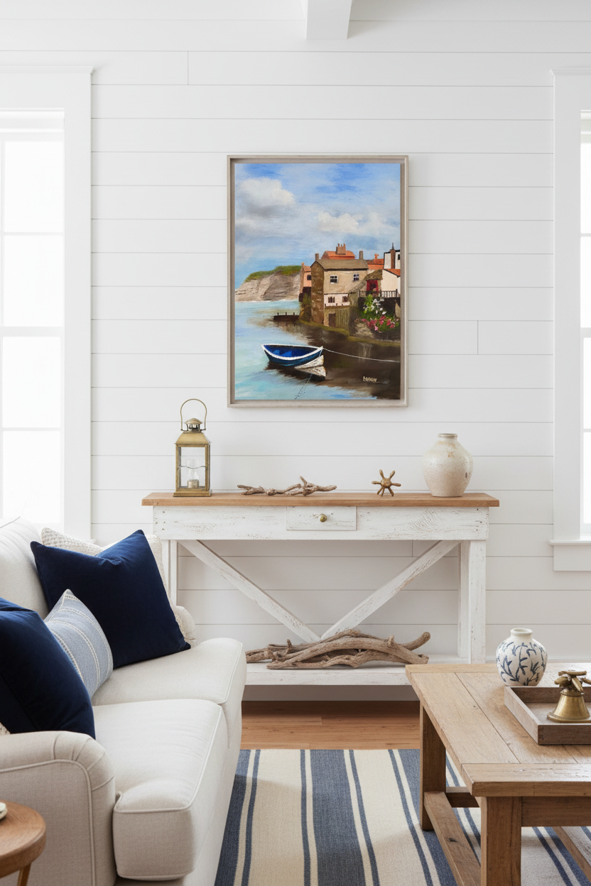 Blue Boat Mockup
