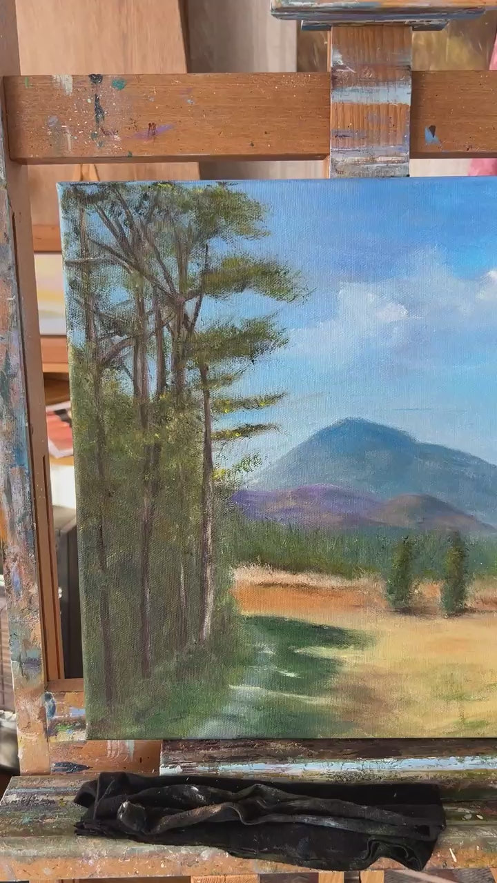 Original Oil Painting - Muckish Mountain Irish Landscape Art 14”x18”