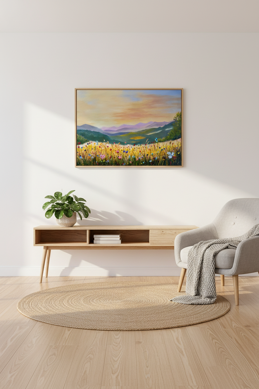 Sunrise Behind the Mountains — Pinterest Mockup