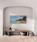 Original Oilpainting -The Whispering Cliffs Seascape art 12X28